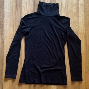 Frenchi Turtle Neck Long Sleeve Black Large